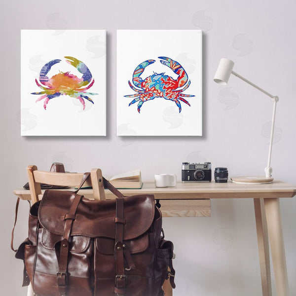 Stupell Industries Lisa Nohren | Colorful Crab Silhouette Wall Art