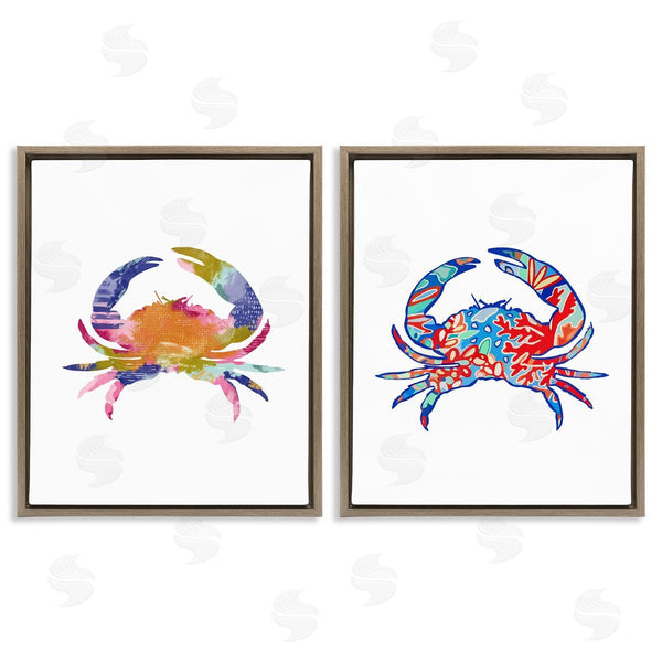 Stupell Industries Lisa Nohren | Colorful Crab Silhouette Wall Art