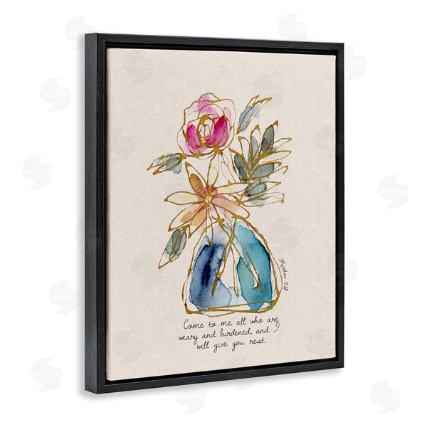 Stupell Industries Lisa Nohren | Come To Me Faith Bouquet