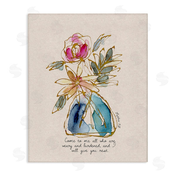 stupell industries Lisa Nohren | Come To Me Faith Bouquet