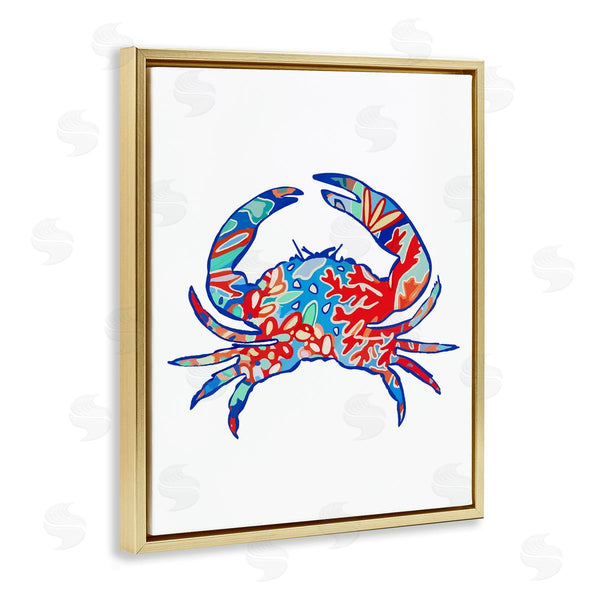 Stupell Industries Lisa Nohren | Coral Patterned Crab