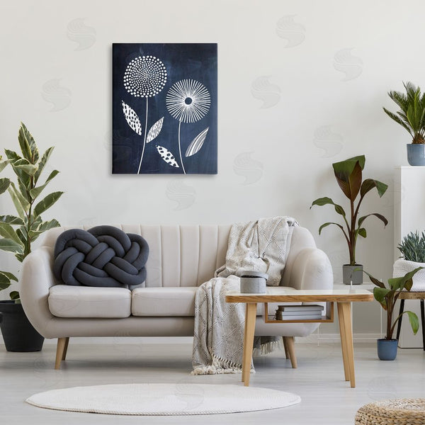 Stupell Industries Lisa Nohren | Geometric Patterned Flowers Wall Art