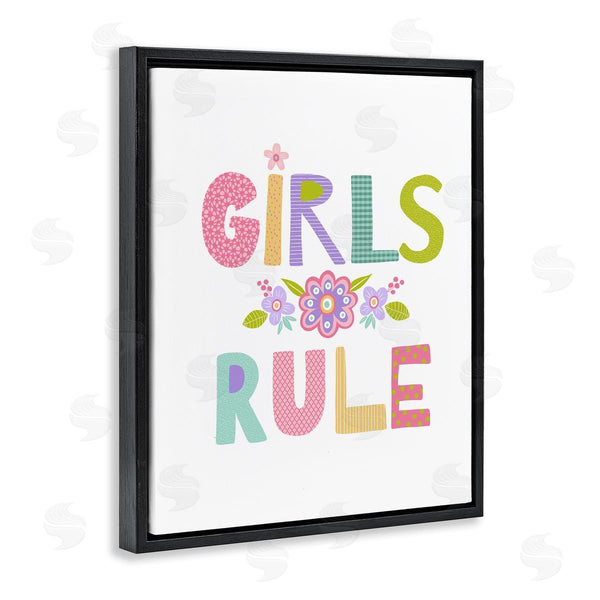 Stupell Industries Lisa Nohren | Girls Rule With Flowers
