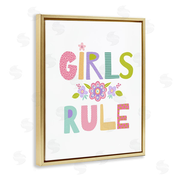 Stupell Industries Lisa Nohren | Girls Rule With Flowers