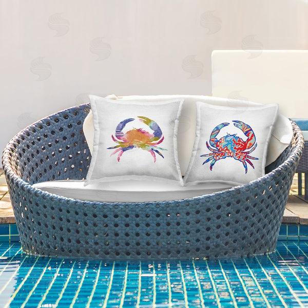 Stupell Industries Lisa Nohren | Modern Patterned Crabs Printed Throw Pillow Set