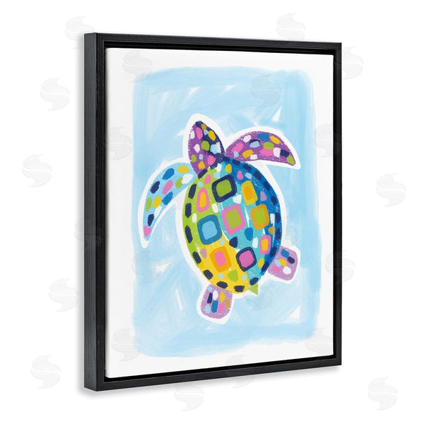 Stupell Industries Lisa Nohren | Mosaic Turtle On Blue
