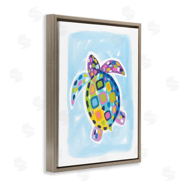 Stupell Industries Lisa Nohren | Mosaic Turtle On Blue