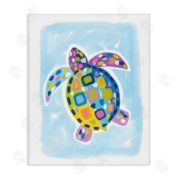 stupell industries Lisa Nohren | Mosaic Turtle on Blue