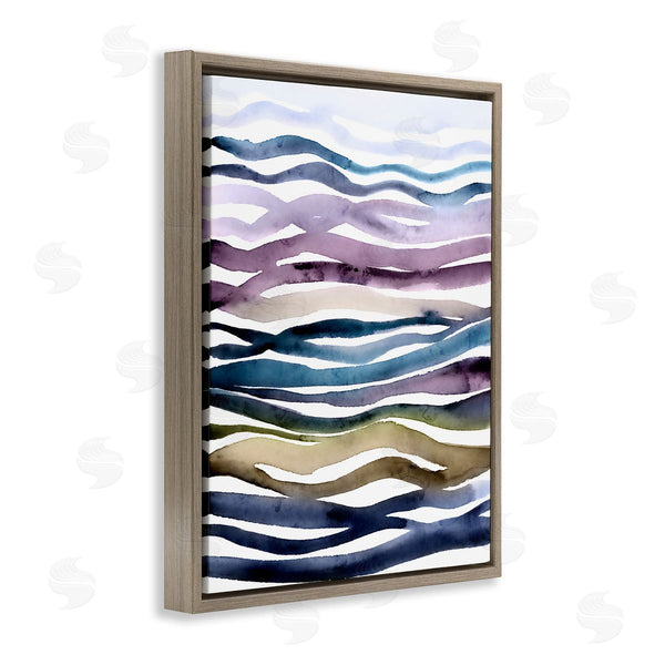 Stupell Industries Lisa Nohren | Muted Watercolor Waves