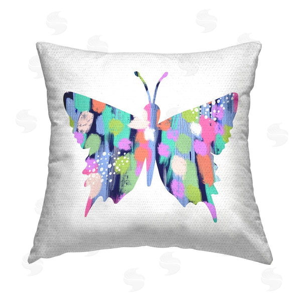 Stupell Industries Lisa Nohren | Pastel Patterned Butterfly Printed Throw Pillow