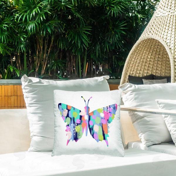 Stupell Industries Lisa Nohren | Pastel Patterned Butterfly Printed Throw Pillow