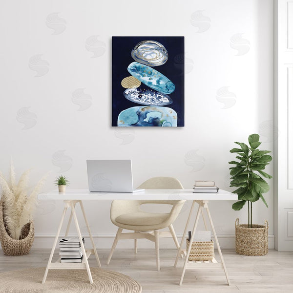 Stupell Industries Lisa Nohren | Patterned Stacked Pebbles Wall Art