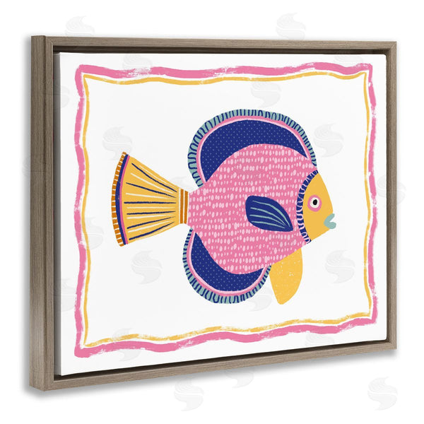Stupell Industries Lisa Nohren | Pink Fish Illustration