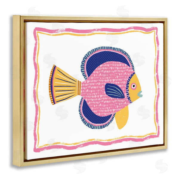 Stupell Industries Lisa Nohren | Pink Fish Illustration