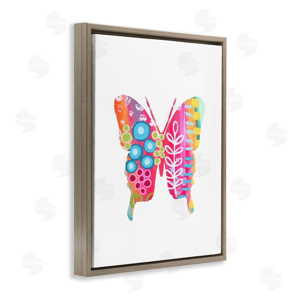Stupell Industries Lisa Nohren | Pink Florals Butterfly