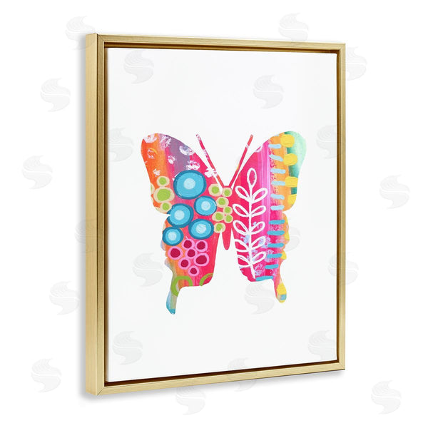 Stupell Industries Lisa Nohren | Pink Florals Butterfly