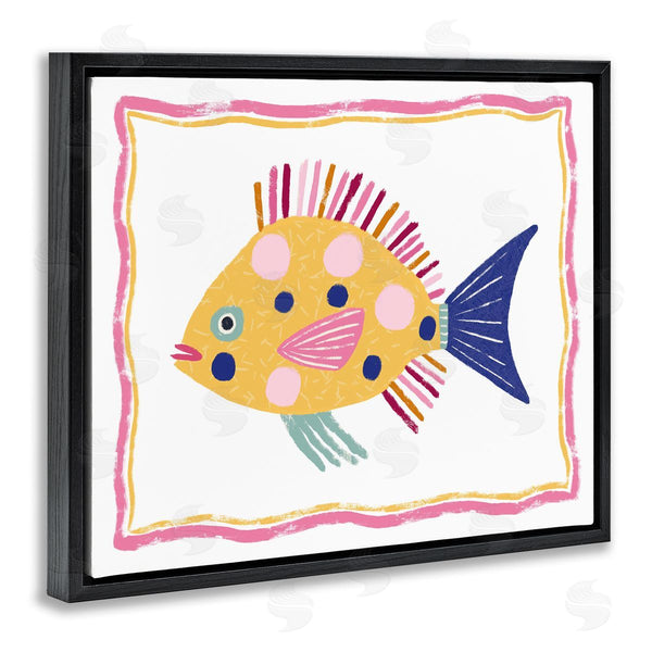 Stupell Industries Lisa Nohren | Polka Dot Fish Illustration