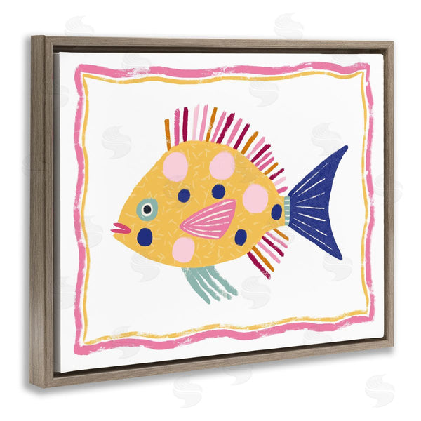 Stupell Industries Lisa Nohren | Polka Dot Fish Illustration