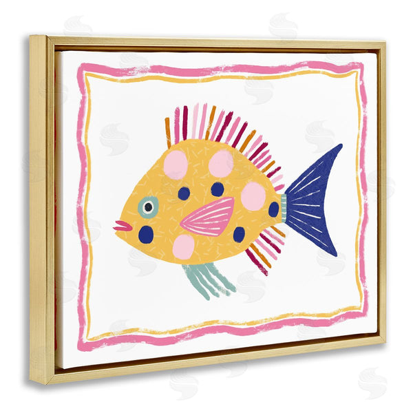 Stupell Industries Lisa Nohren | Polka Dot Fish Illustration