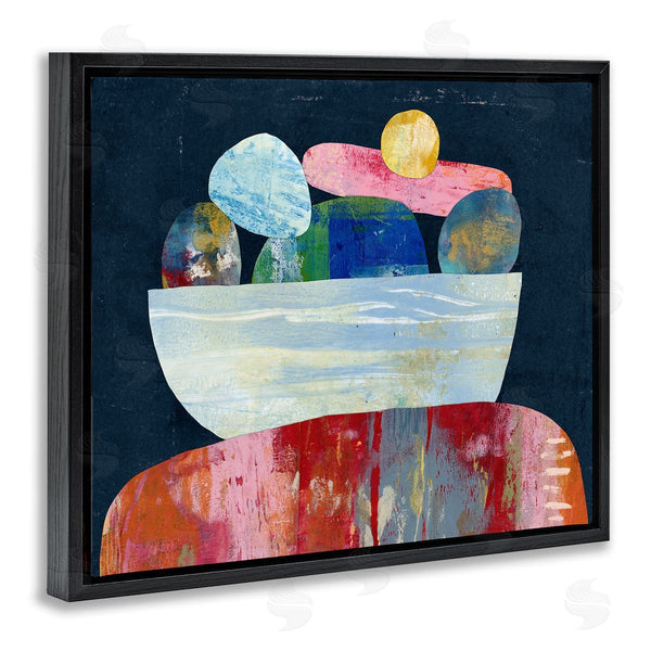Stupell Industries Lisa Nohren | Stacked Rocks Collage