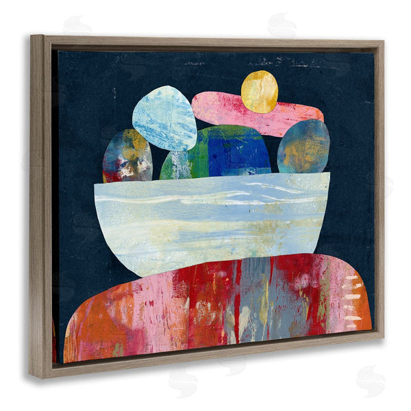 Stupell Industries Lisa Nohren | Stacked Rocks Collage