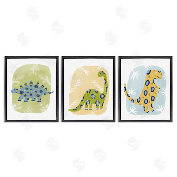 Stupell Industries Lisa Nohren | Three Patterned Dinosaurs