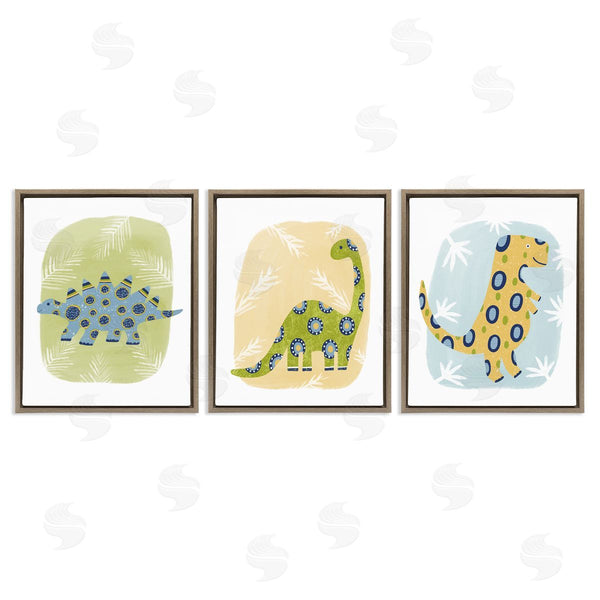 Stupell Industries Lisa Nohren | Three Patterned Dinosaurs