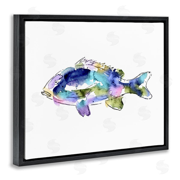 Stupell Industries Lisa Nohren | Watercolor Style Fish