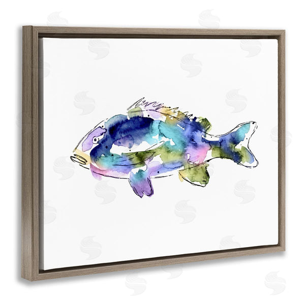 Stupell Industries Lisa Nohren | Watercolor Style Fish