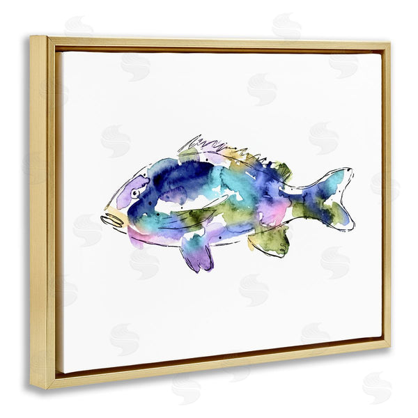 Stupell Industries Lisa Nohren | Watercolor Style Fish