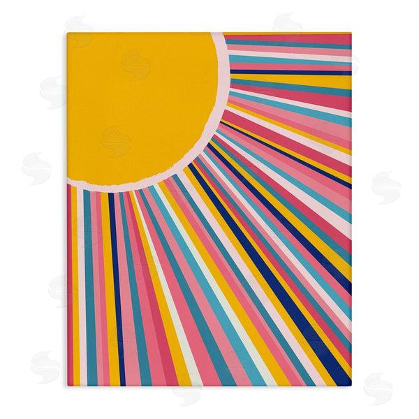 stupell industries Lisa Perry Whitebutton | Bold Iris Sunbeams Geometric Abstract Angular Shapes Wall Art