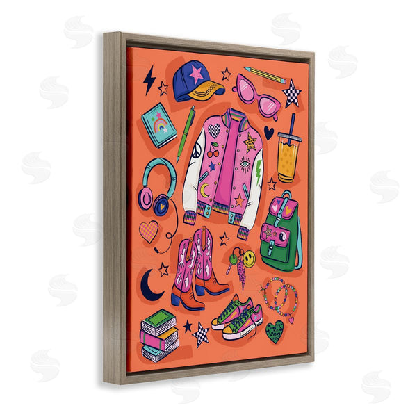 Stupell Industries Lisa Perry Whitebutton | Bright Fashion School Essentials