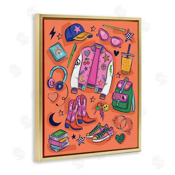 Stupell Industries Lisa Perry Whitebutton | Bright Fashion School Essentials