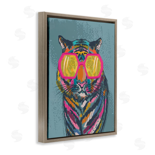 Stupell Industries Lisa Perry Whitebutton | Bright Fashion Tiger