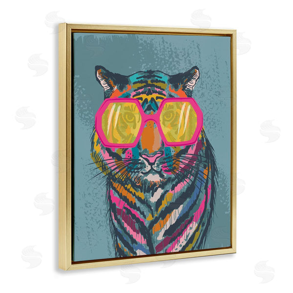 Stupell Industries Lisa Perry Whitebutton | Bright Fashion Tiger