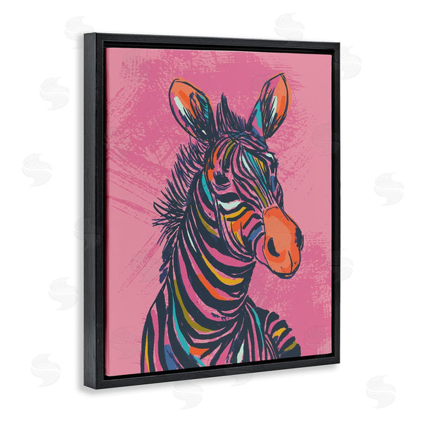 Stupell Industries Lisa Perry Whitebutton | Bright Stripes Zebra