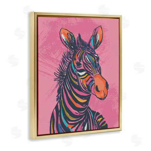 Stupell Industries Lisa Perry Whitebutton | Bright Stripes Zebra
