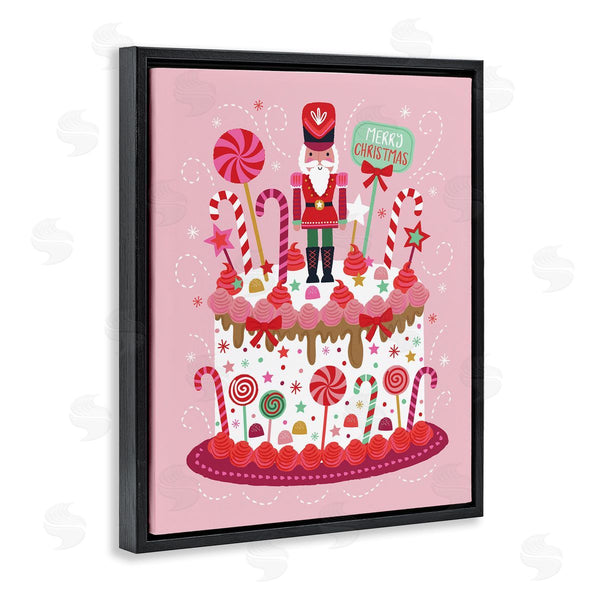 Stupell Industries Lisa Perry Whitebutton | Christmas Candy Dessert Cake