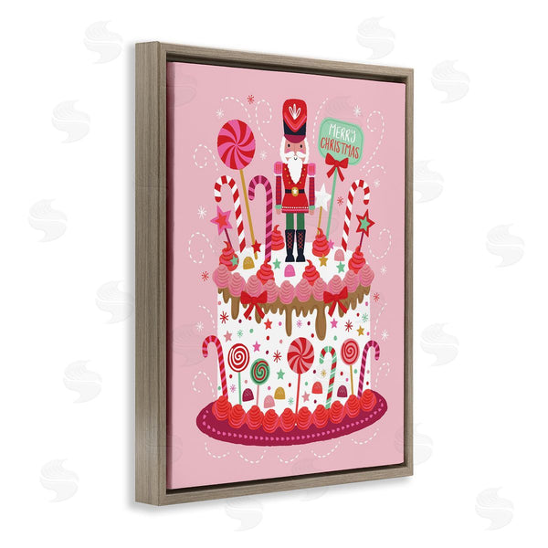 Stupell Industries Lisa Perry Whitebutton | Christmas Candy Dessert Cake