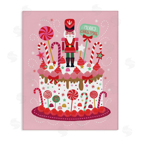 stupell industries Lisa Perry Whitebutton | Christmas Candy Dessert Cake