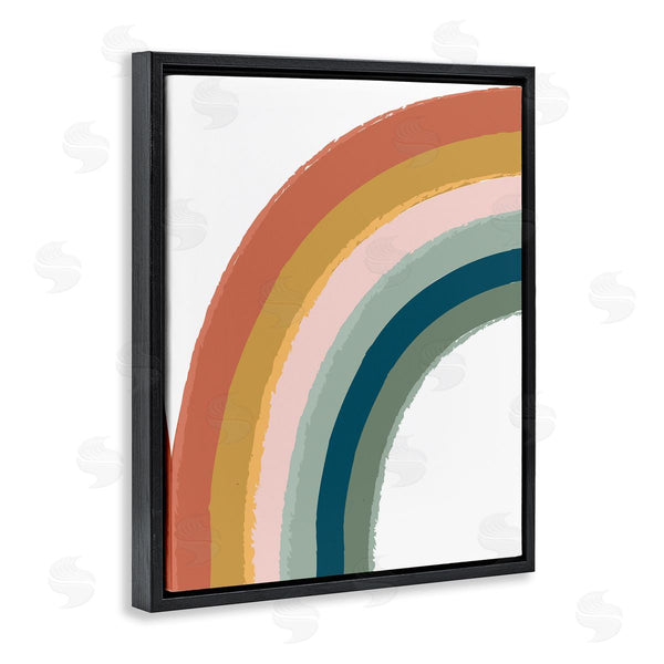 Stupell Industries Lisa Perry Whitebutton | End Of Rainbow Chalk Smudge Pattern Nature Doodle Wall Art