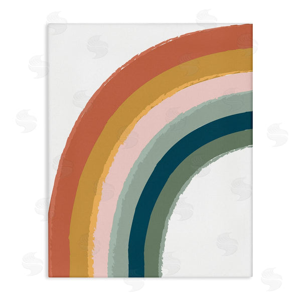 stupell industries Lisa Perry Whitebutton | End of Rainbow Chalk Smudge Pattern Nature Doodle Wall Art