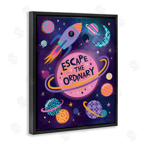 Stupell Industries Lisa Perry Whitebutton | Escape Ordinary Outer Space Wall Art