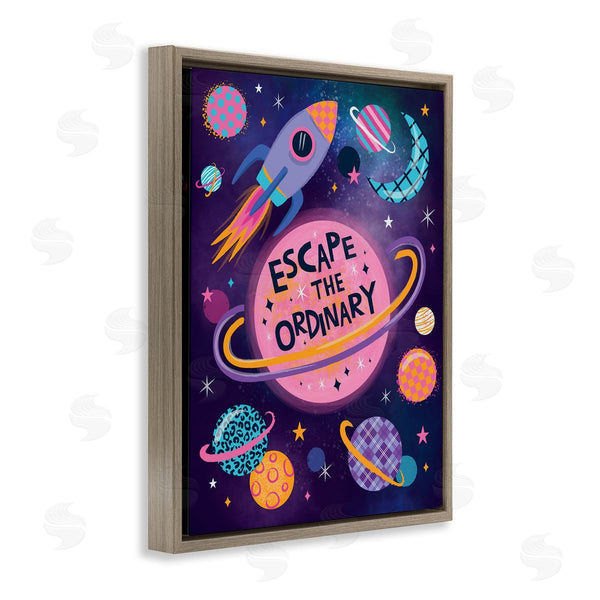 Stupell Industries Lisa Perry Whitebutton | Escape Ordinary Outer Space Wall Art