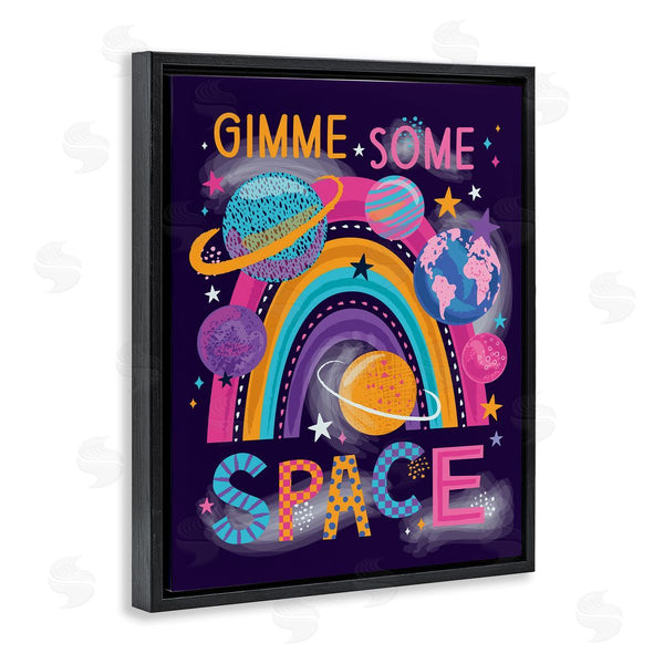 Stupell Industries Lisa Perry Whitebutton | Gimme Space Planets & Rainbow Wall Art