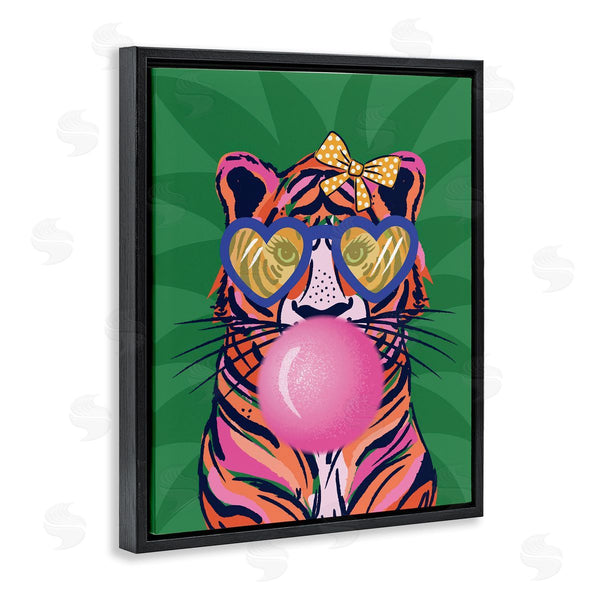 Stupell Industries Lisa Perry Whitebutton | Glam Tiger Bubble Gum