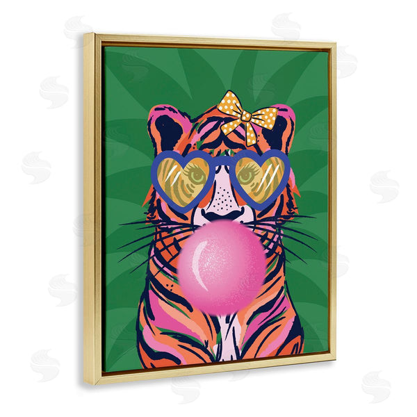 Stupell Industries Lisa Perry Whitebutton | Glam Tiger Bubble Gum