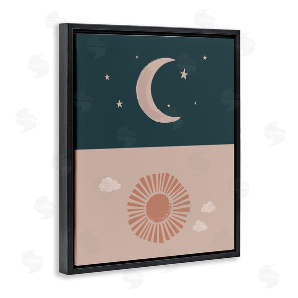 Stupell Industries Lisa Perry Whitebutton | Night Sky Over Sunny Day Muted Tones Wall Art