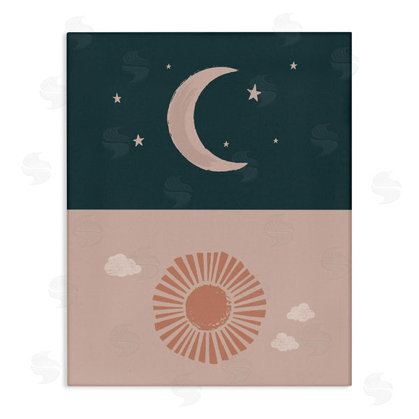 stupell industries Lisa Perry Whitebutton | Night Sky over Sunny Day Muted Tones Wall Art