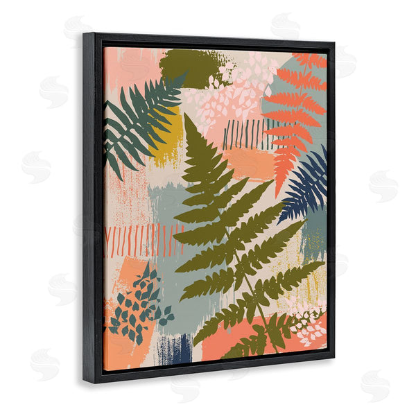 Stupell Industries Lisa Perry Whitebutton | Organic Forest Ferns Paintbrush Stroke Pattern Wall Art
